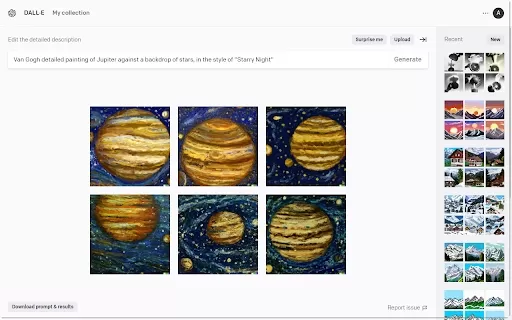 DALL·E 2 Prompt Downloader - Chrome Extension