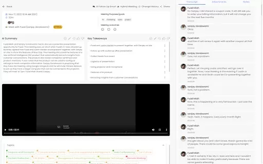 Effortless AI Meeting Note-Taking - Chrome Extension