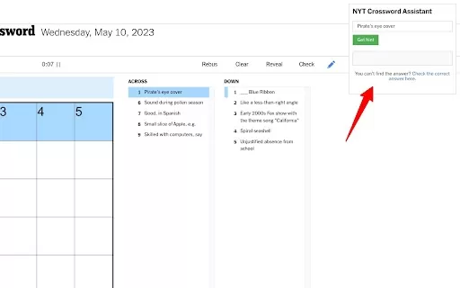 NYTCrosswordToday - Chrome Extension