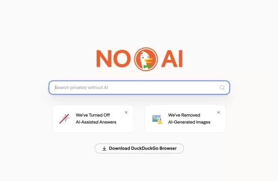 DuckDuckGo facilita el acceso a su motor de búsqueda sin IA ante el aumento del tráfico