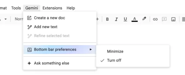 How to turn off AI in your Google Docs