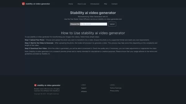 Stability ai video generater