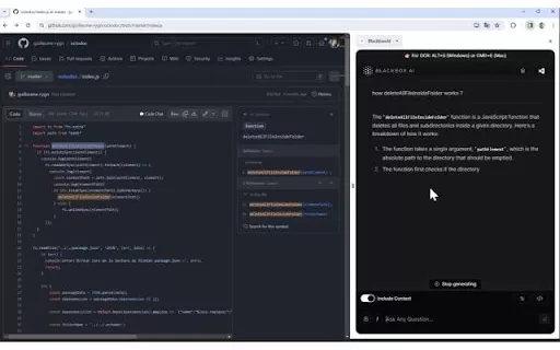 BLACKBOX AI Extension - Chrome Extension