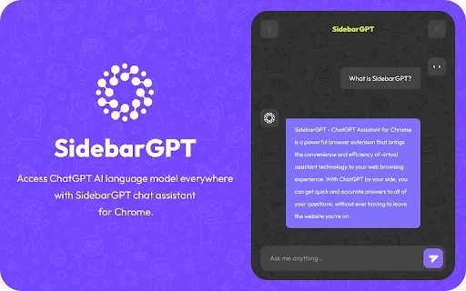 SidebarGPT - ChatGPT Assistant for Chrome - Chrome Extension