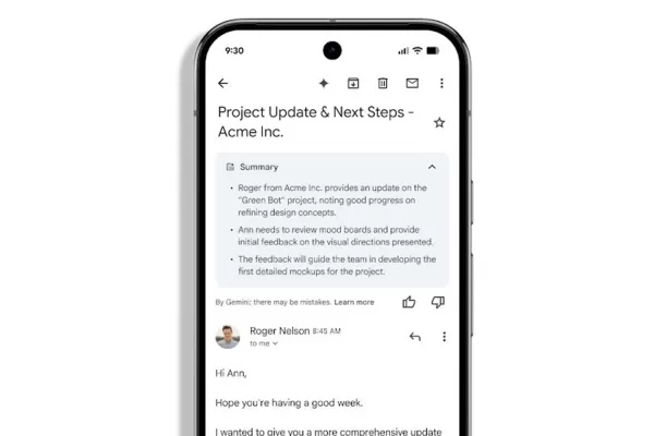 Gmail Rolls Out Automatic AI-Powered Email Summaries