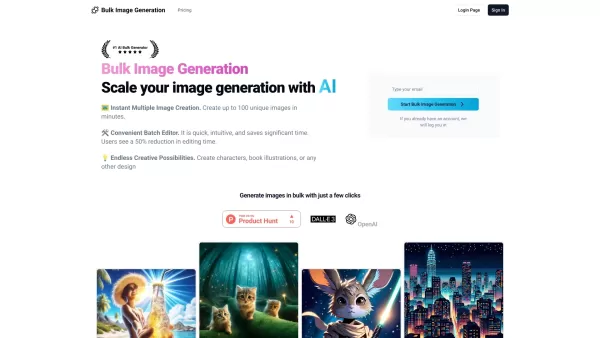 Bulk Image Generation
