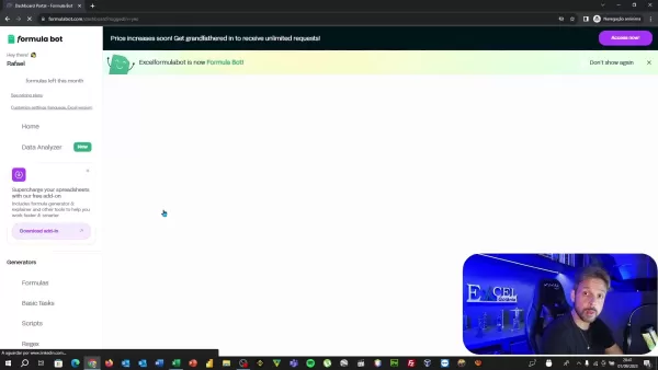 Tableau de bord bot de formule