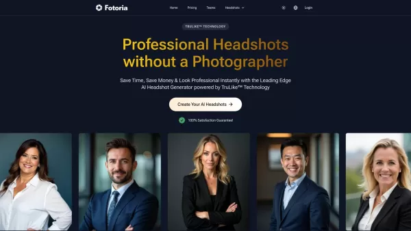 Fotoria - AI Headshot Generator