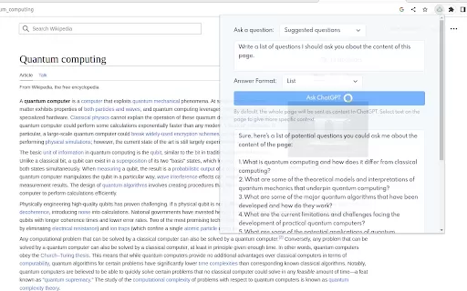AskChatGPT - Chrome Extension