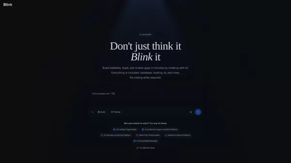 Blink AI App Builder
