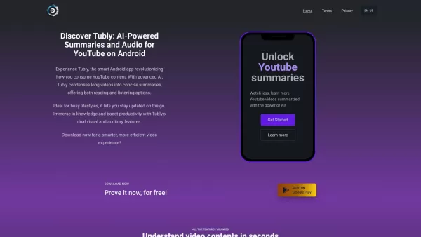 Tubly: Your Youtube Videos Summary Assistant