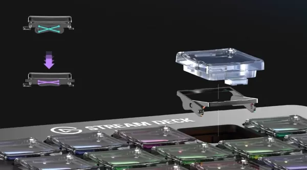 Các phím chuyển đổi kiểu cắt kéo mới cho Stream Deck MK.2 của Elgato.