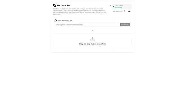 File Concat Tool - Prepare Files for AI