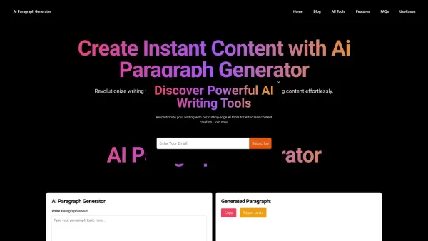 Paragraph Generator ai