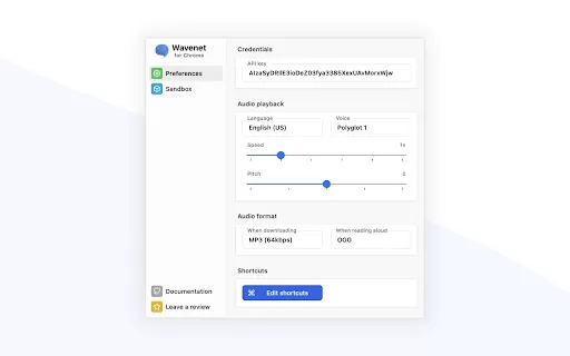 TTS Extension - Chrome Extension