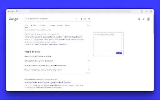SearchWithGPT - Chrome Extension