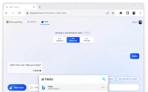 Bing AI Chatbot & Microsoft Copilot - Chrome Extension