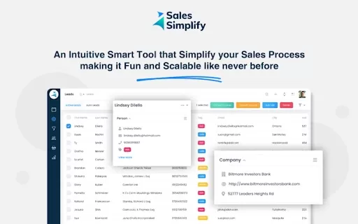 Sales Simplify - Chrome Extension
