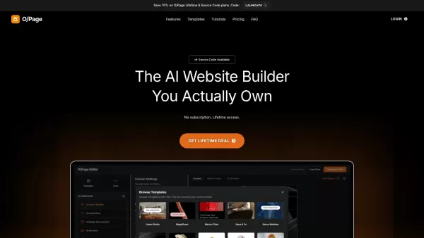 O/Page Website Builder