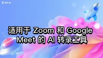 适用于 Zoom 和 Google Meet 的 AI 转录工具