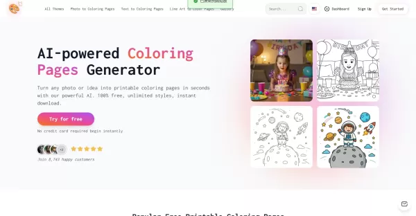 AI Coloring Page Generator