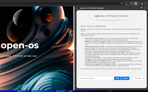 Quick access to your favorite AI language model from your browser (OpenAI). ChatGPT will be added when available. - Chrome Extension