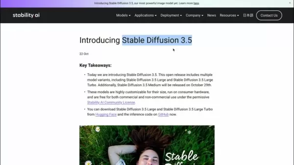 Stable Diffusion 3.5 : Votre guide pour la création d'images par IA avancée