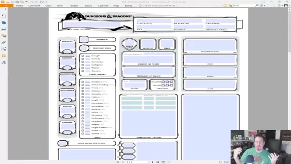 理解 D&D 角色表的初级指南