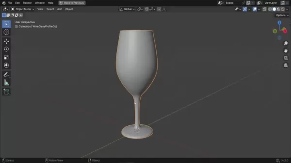 AI驱动的Blender中3D酒杯创作