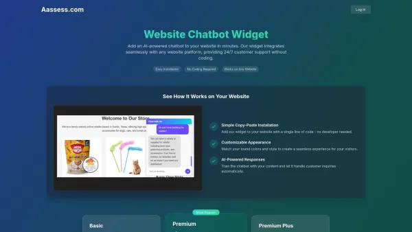 AI-powered chatbot for websites