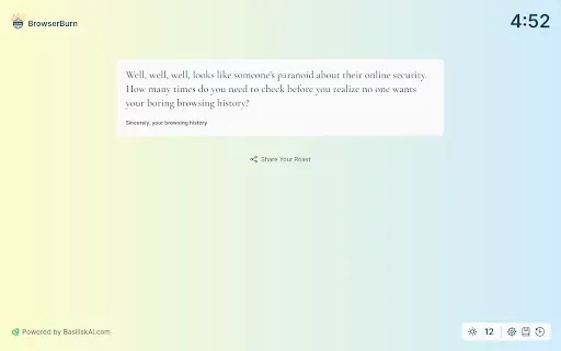 BrowserBurn - Roast Your Browsing Habits