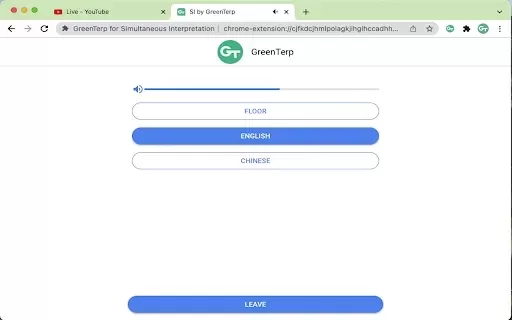 GreenTerp for Simultaneous Interpretation
