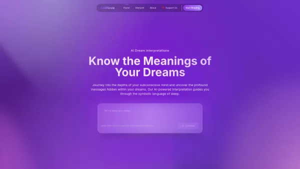 AskNova Dream Interpretation - World’s First AI Dream Playground