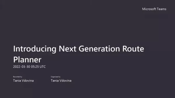 Understanding the NHVR Next Generation Route Planner