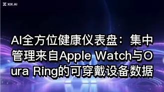 AI全方位健康仪表盘:集中管理来自Apple Watch与Oura Ring的可穿戴设备数据