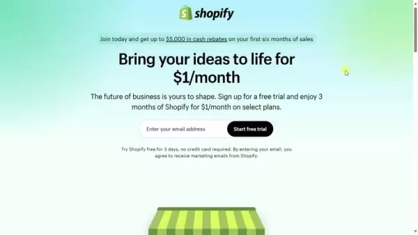 Shopify Sign Up