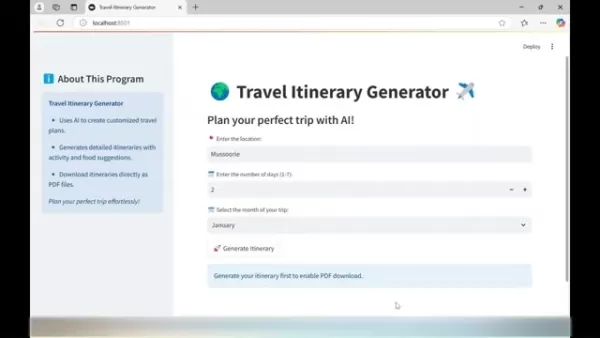 AI 驅動的旅行行程產生器幫您規劃完美旅程
