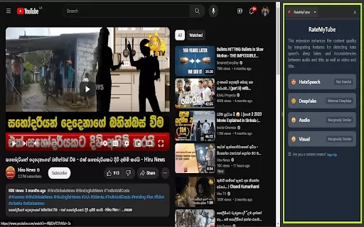 RateMyTube - Chrome Extension