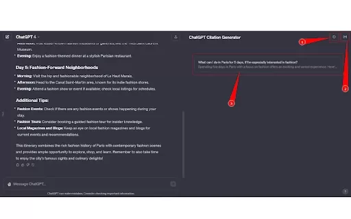 ChatGPT Citation Generator - Chrome Extension