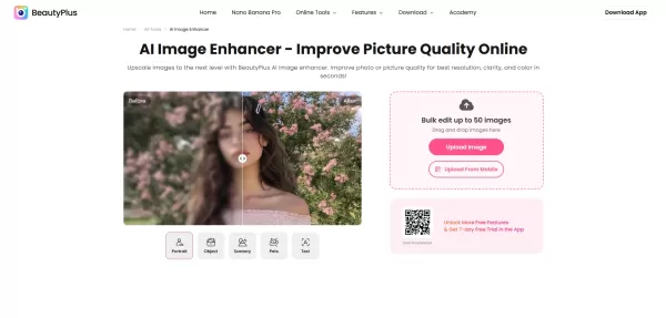 BeautyPlus AI Image Enhancer