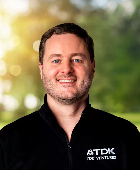 Nicolas Sauvage, President of TDK Ventures, speaking at StrictlyVC San Francisco