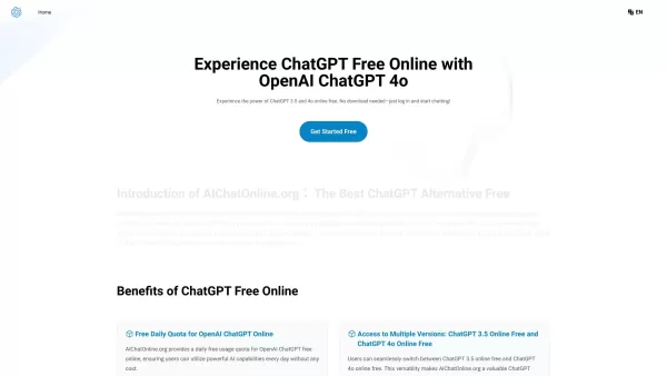 Experience ChatGPT Free Online with OpenAI ChatGPT 4o