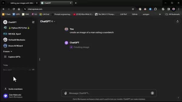 DALL-E Editor Interface