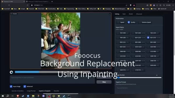 Guide to Background Replacement Using Fooocus Inpainting