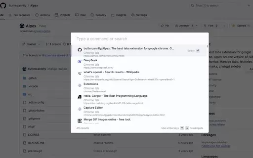 AIpex —— Tab & History Manager, AI Companion