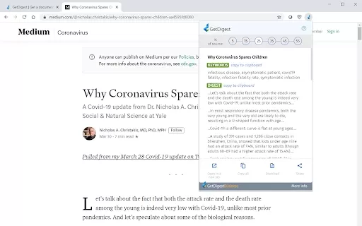 GetDigest - Chrome Extension