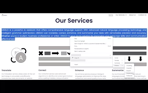 LINGUO - Chrome Extension