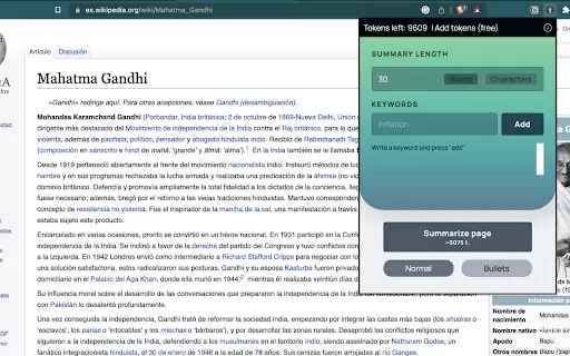 ChatGPT AI Summarizer Extension - Chrome Extension