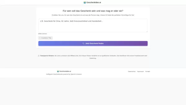 Geschenkidee.ai