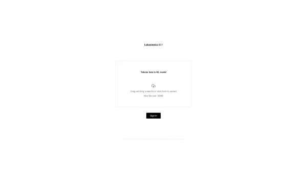 Automated Machine Learning Platform